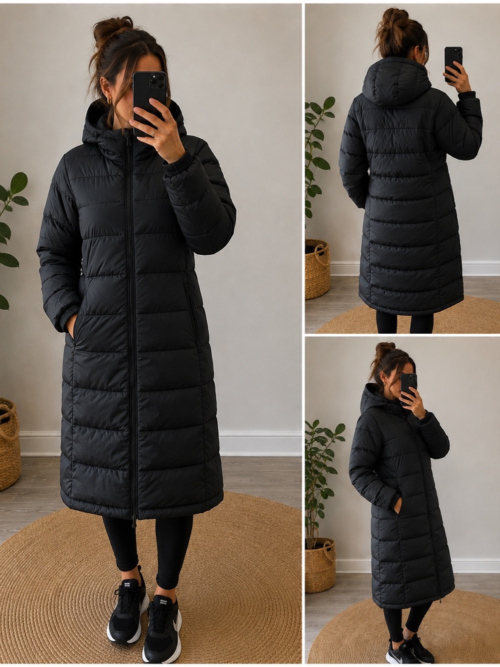 Columbia Black Long Hooded Puffer Coat Pike Lake II long Jacket